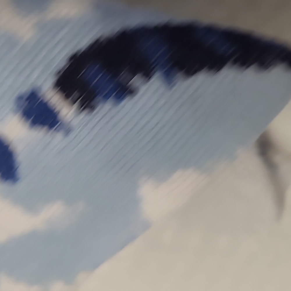 Chico's Blue and White Patterned Cardigan - Picture 2 of 6